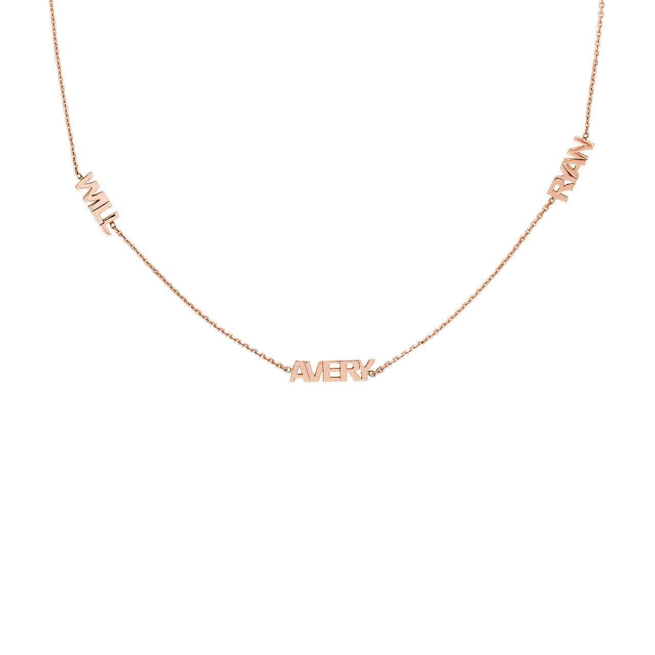 Collier de station de nom de mini bloc