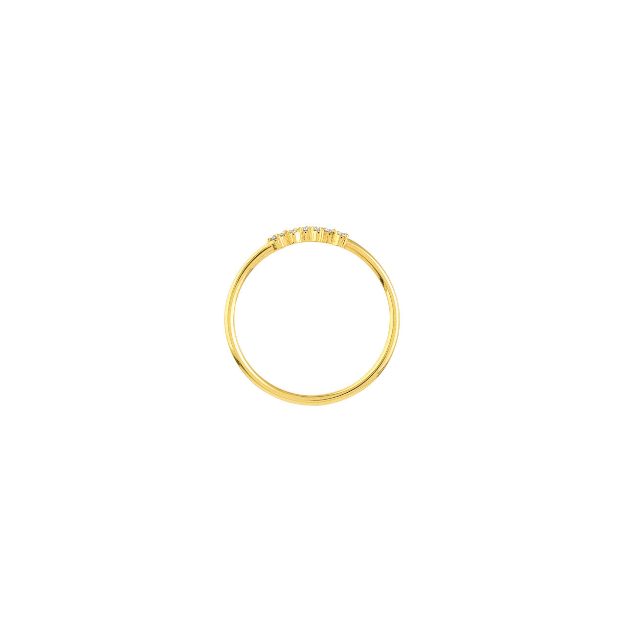 Bague fantaisie en grappe de diamants