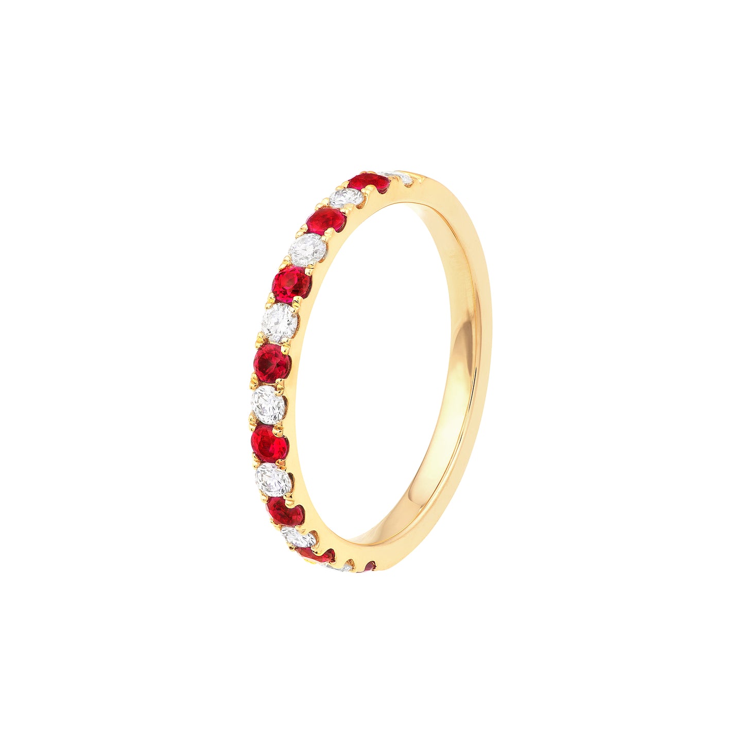 Halfway Ruby & Diamond Band