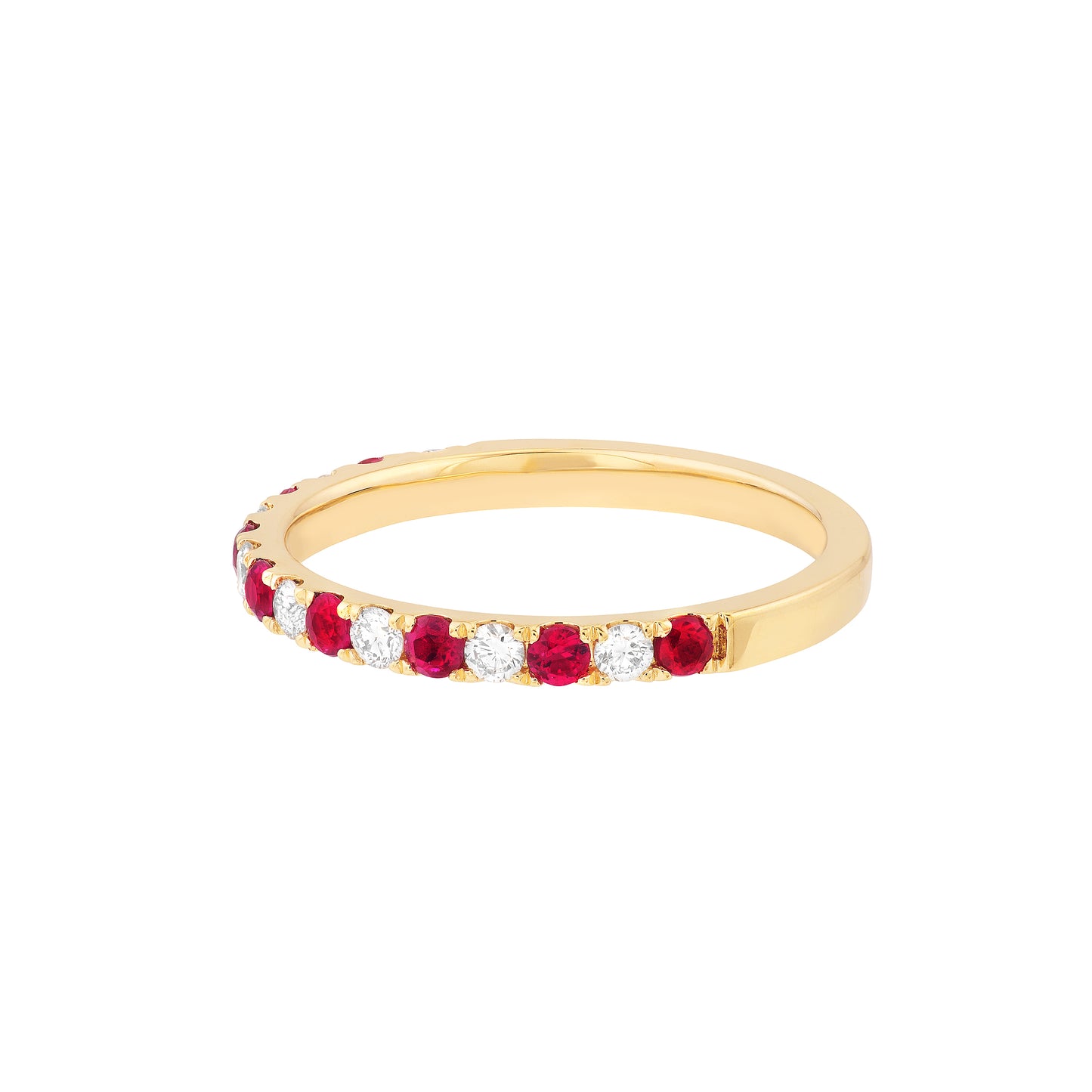 Halfway Ruby & Diamond Band