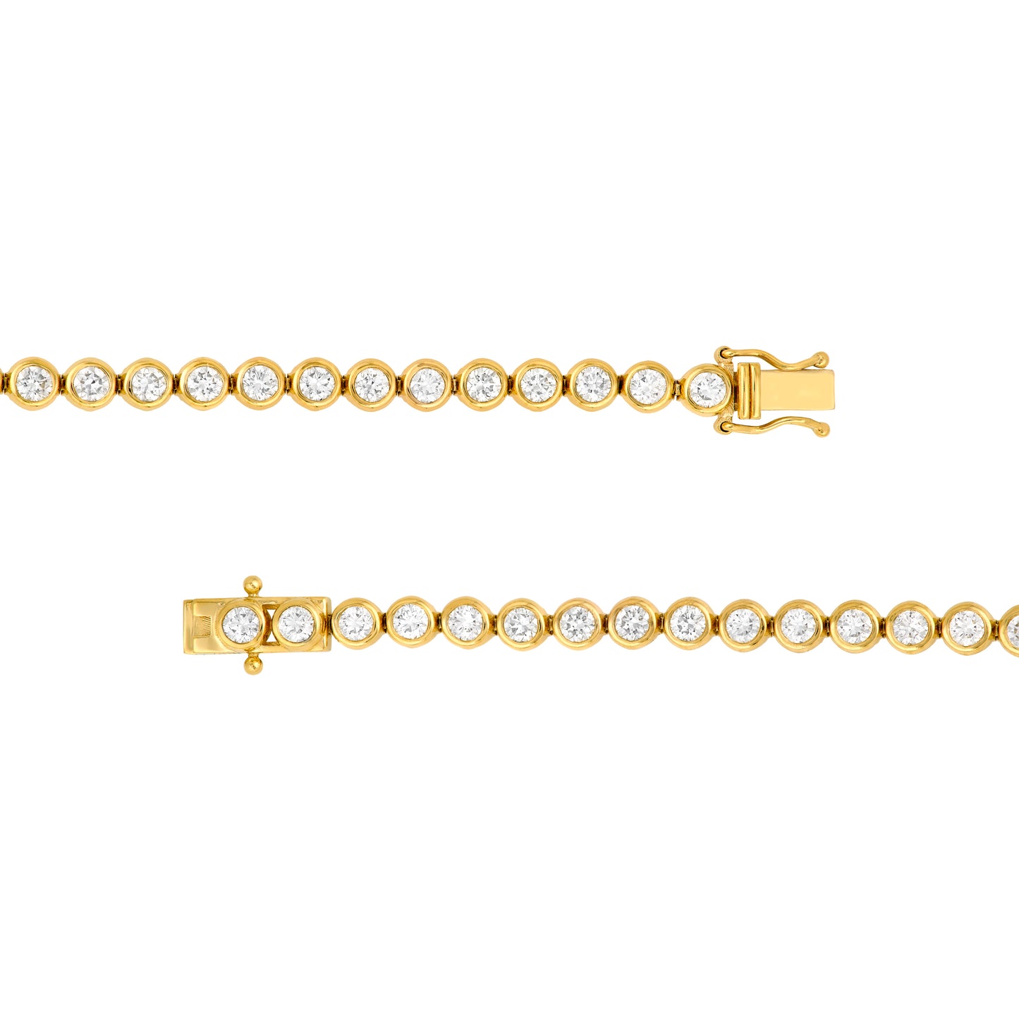 Medium Bezel Set Diamond Tennis Bracelet