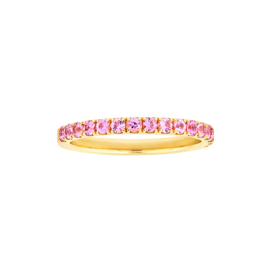 Halfway Pink Sapphire Band