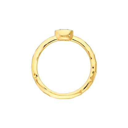Pear Diamond Bubble Ring