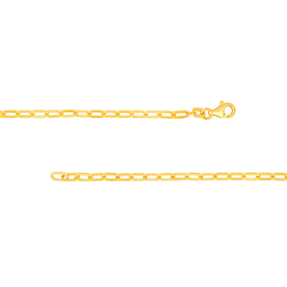 Aquamarine Paperclip Tennis Necklace