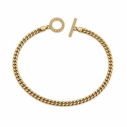 Collier triangle de diamants pendants