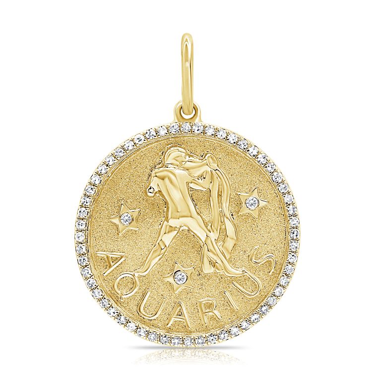Zodiac Diamond Pavé Necklace