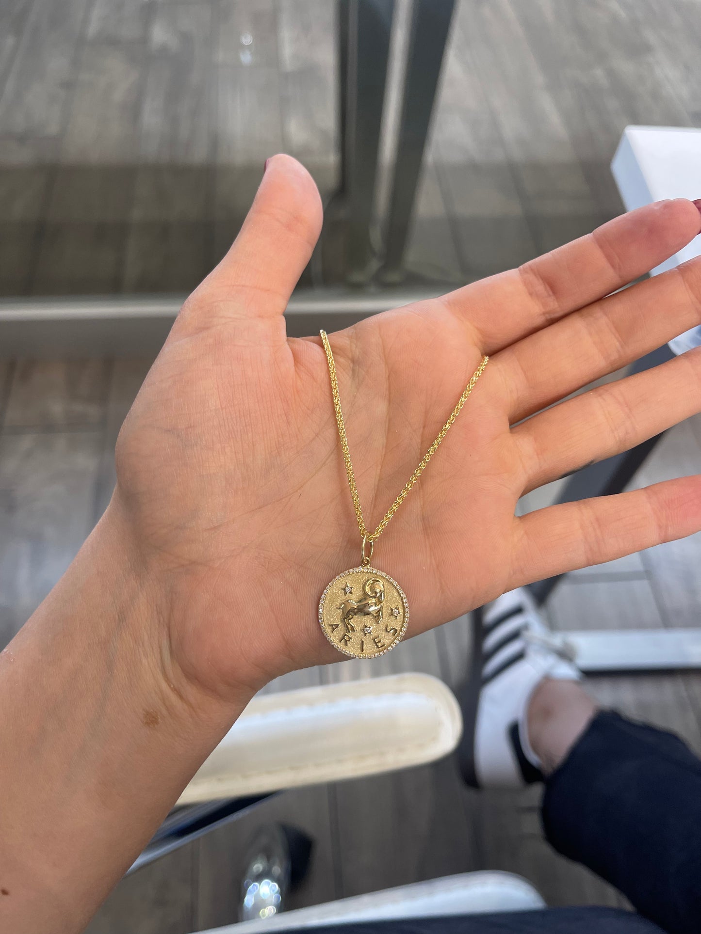 Zodiac Diamond Pavé Necklace