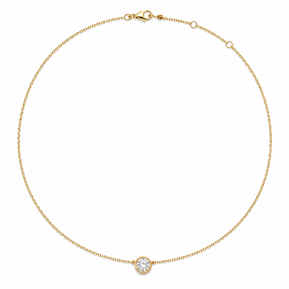 Collier triangle de diamants pendants