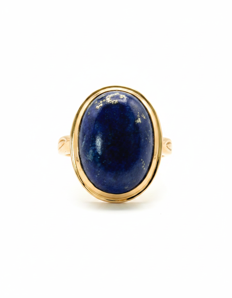 Lapis Lazul Blue Stone Ring