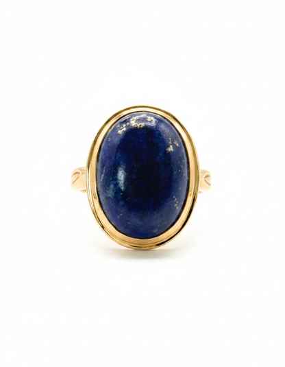 Lapis Lazul Blue Stone Ring