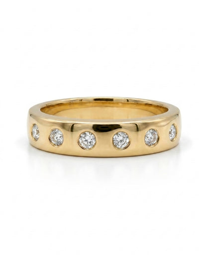 Rounded Gold Confetti Band