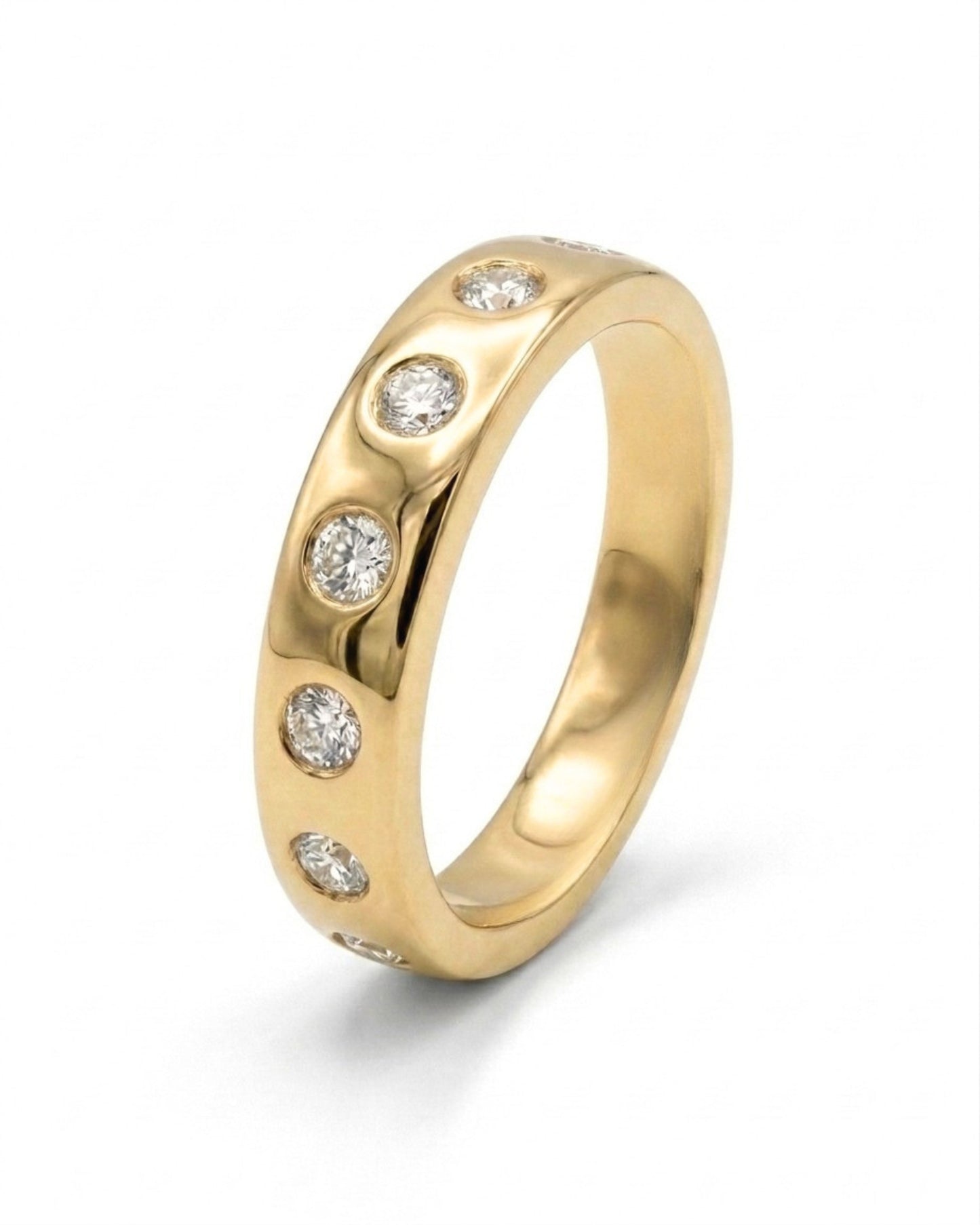 Rounded Gold Confetti Band