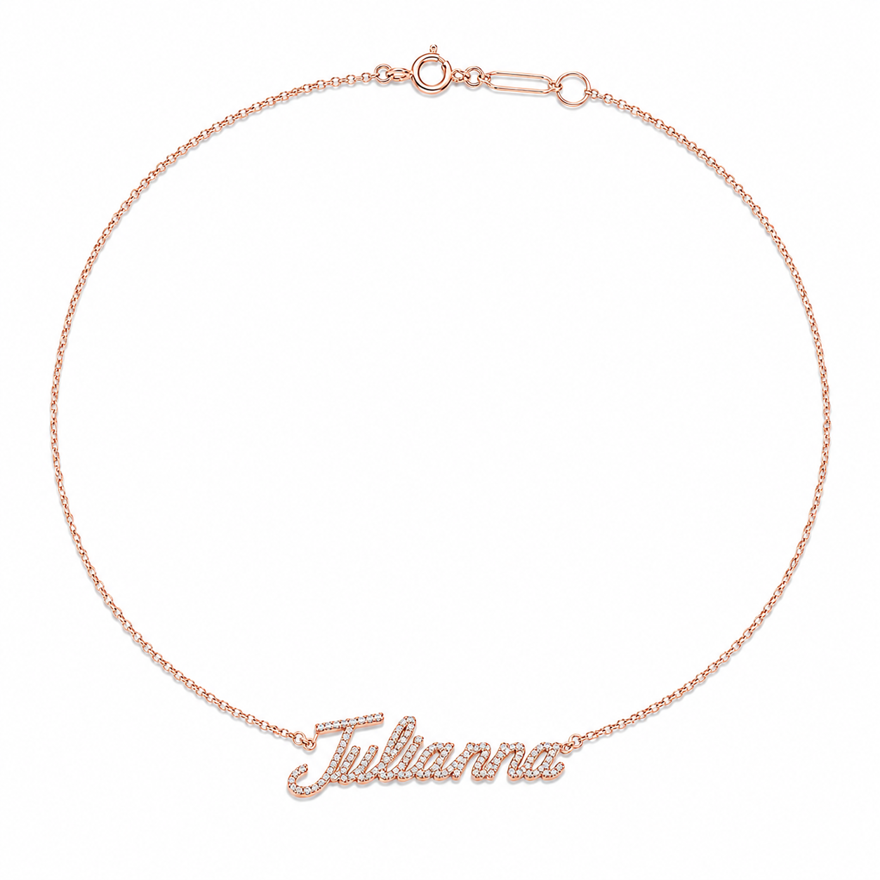 Collier triangle de diamants pendants