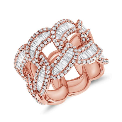 Baguette Link Ring