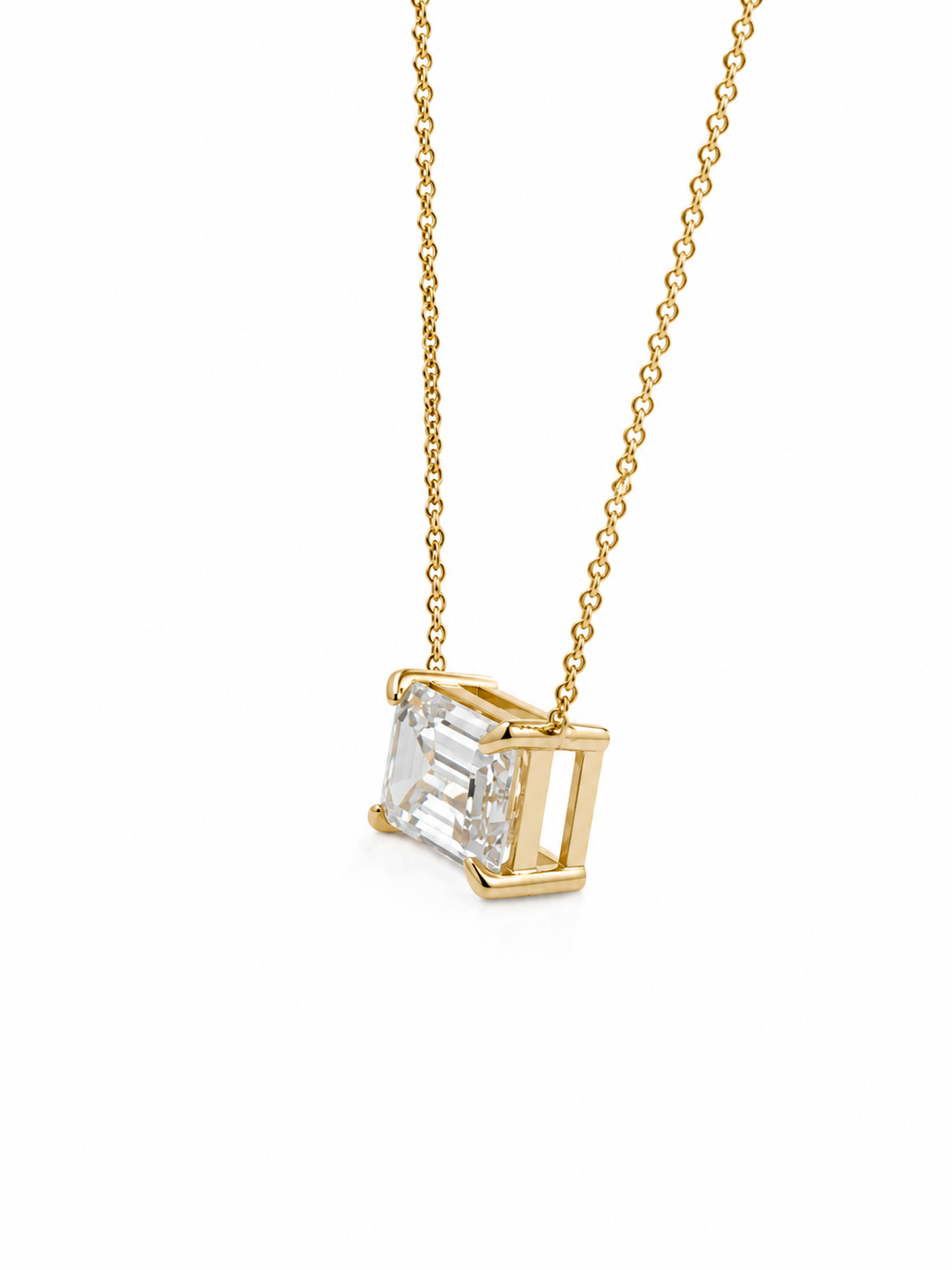 Collier triangle de diamants pendants