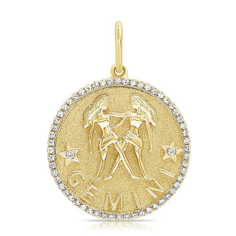Zodiac Diamond Pavé Necklace
