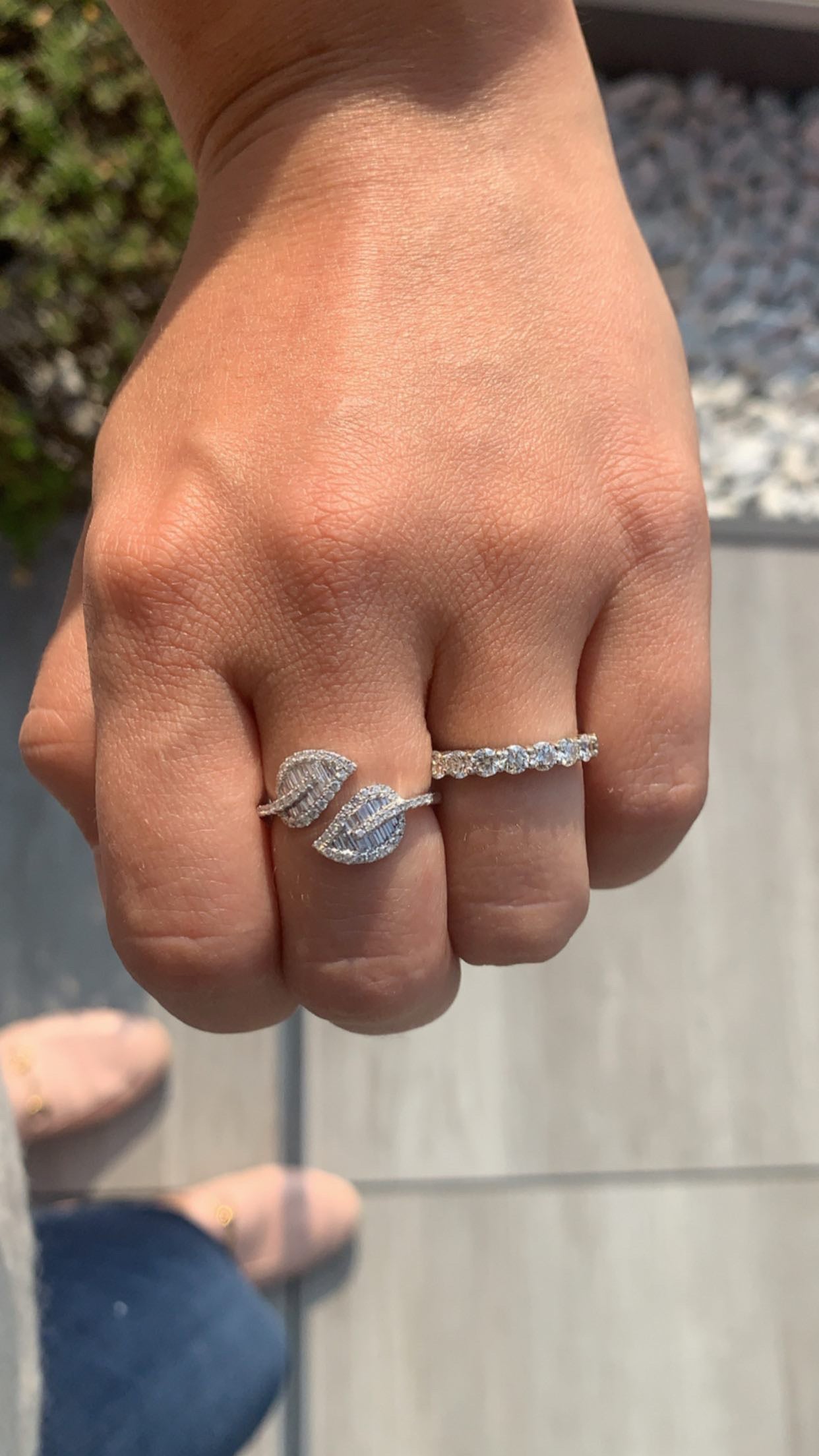 Bague de feuille