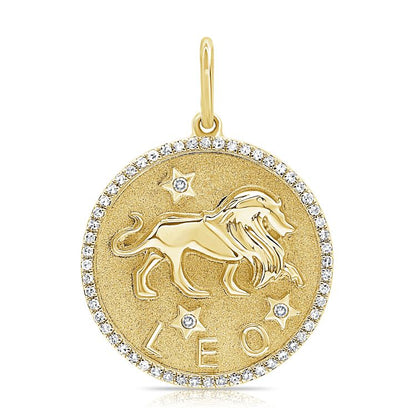 Zodiac Diamond Pavé Necklace