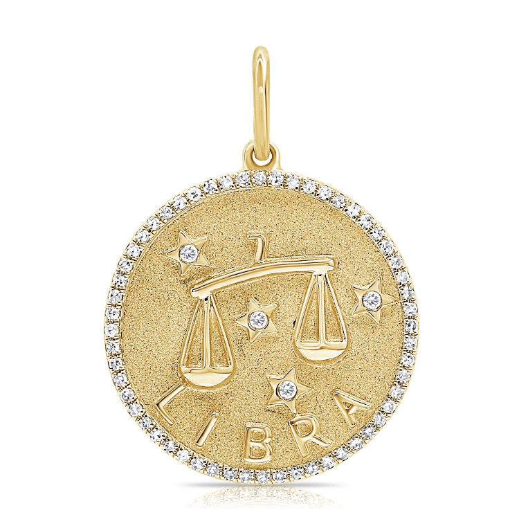 Zodiac Diamond Pavé Necklace