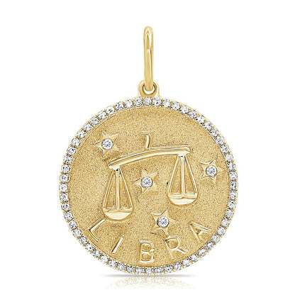 Zodiac Diamond Pavé Necklace
