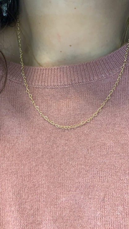 Mini Interlocking Heart Chain