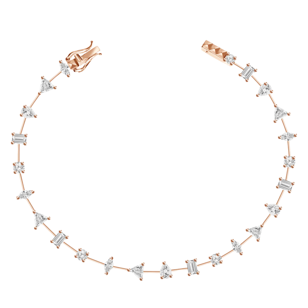 Bracelet tennis diamant multiformes