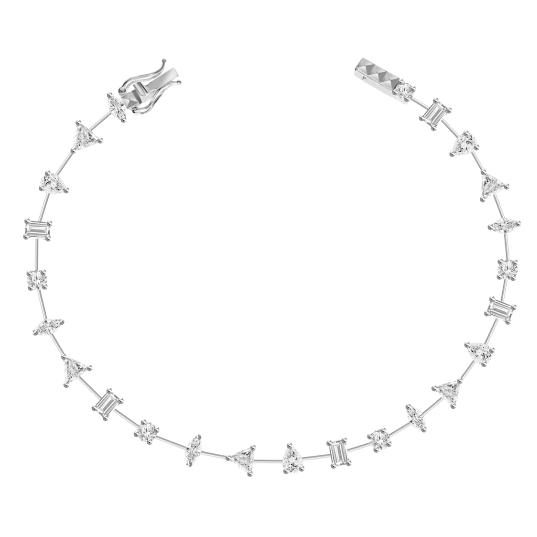 Bracelet tennis diamant multiformes