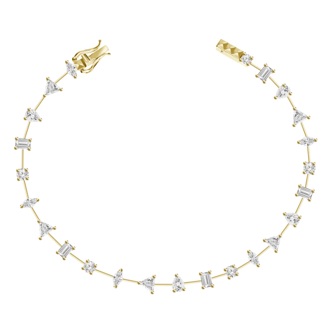 Bracelet tennis diamant multiformes