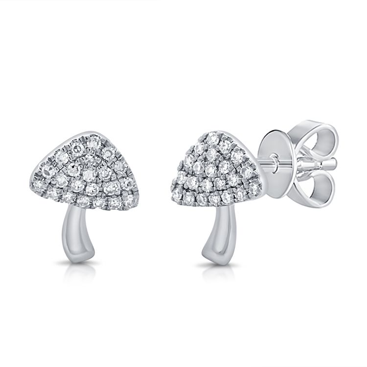 Mushroom Diamond Studs