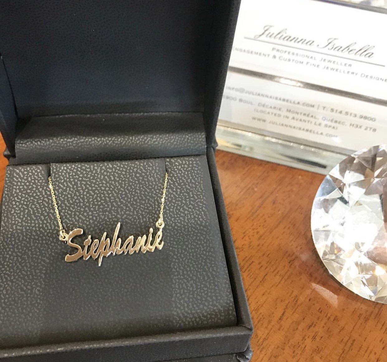 Personalized Name Necklace with Diamond Accent