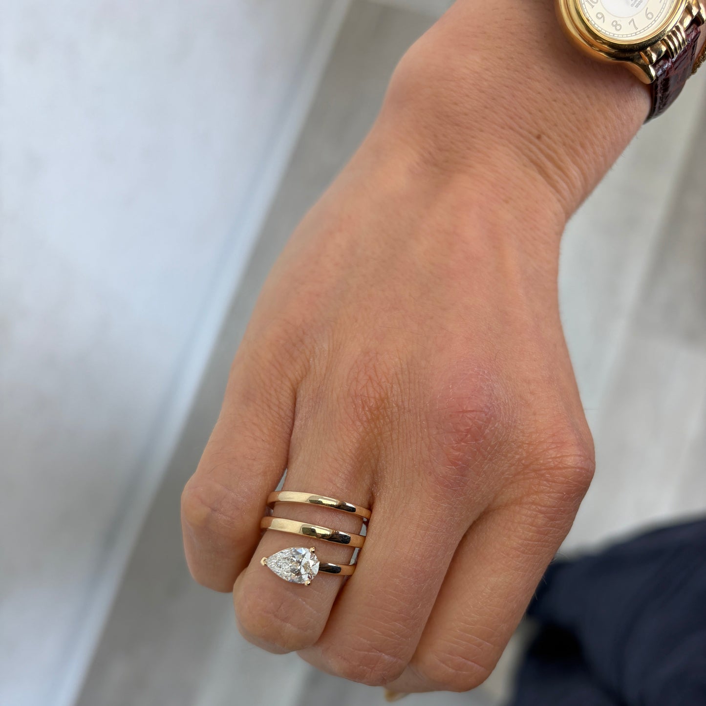 Bague papillon diamant pavé