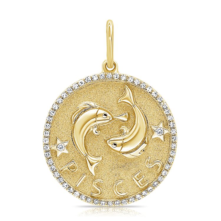 Zodiac Diamond Pavé Necklace