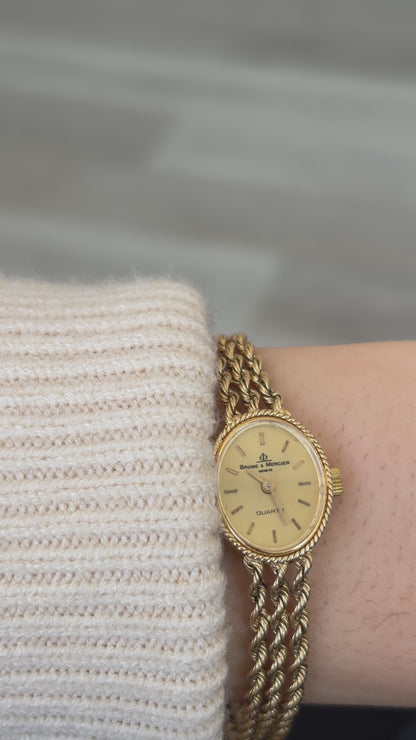 Baume & Mercier: Triple Strand Vintage Watch