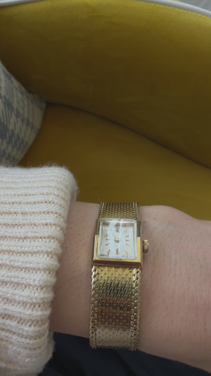 Antique Woven Gold Cocktail Watch