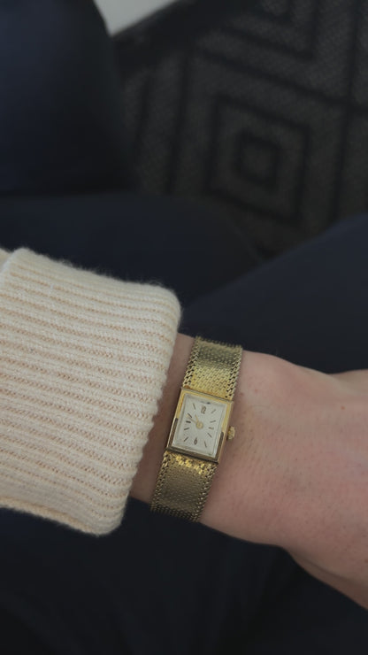 Antique Woven Gold Cocktail Watch