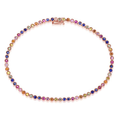 Rainbow Tennis Bracelet