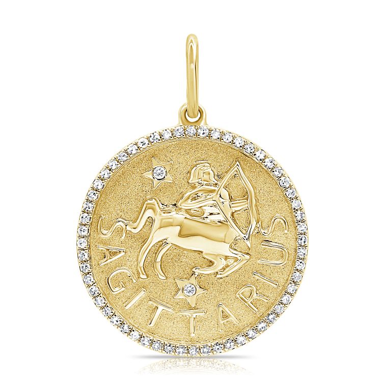 Zodiac Diamond Pavé Necklace