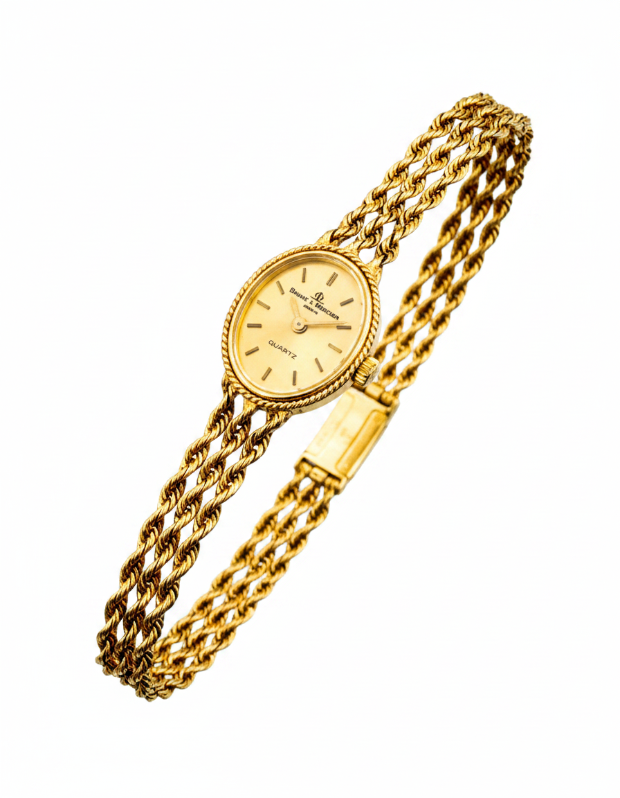 Baume & Mercier: Triple Strand Vintage Watch