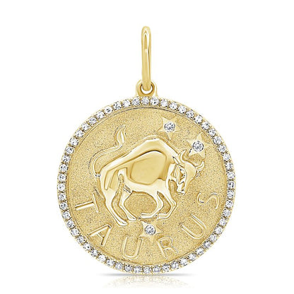 Zodiac Diamond Pavé Necklace