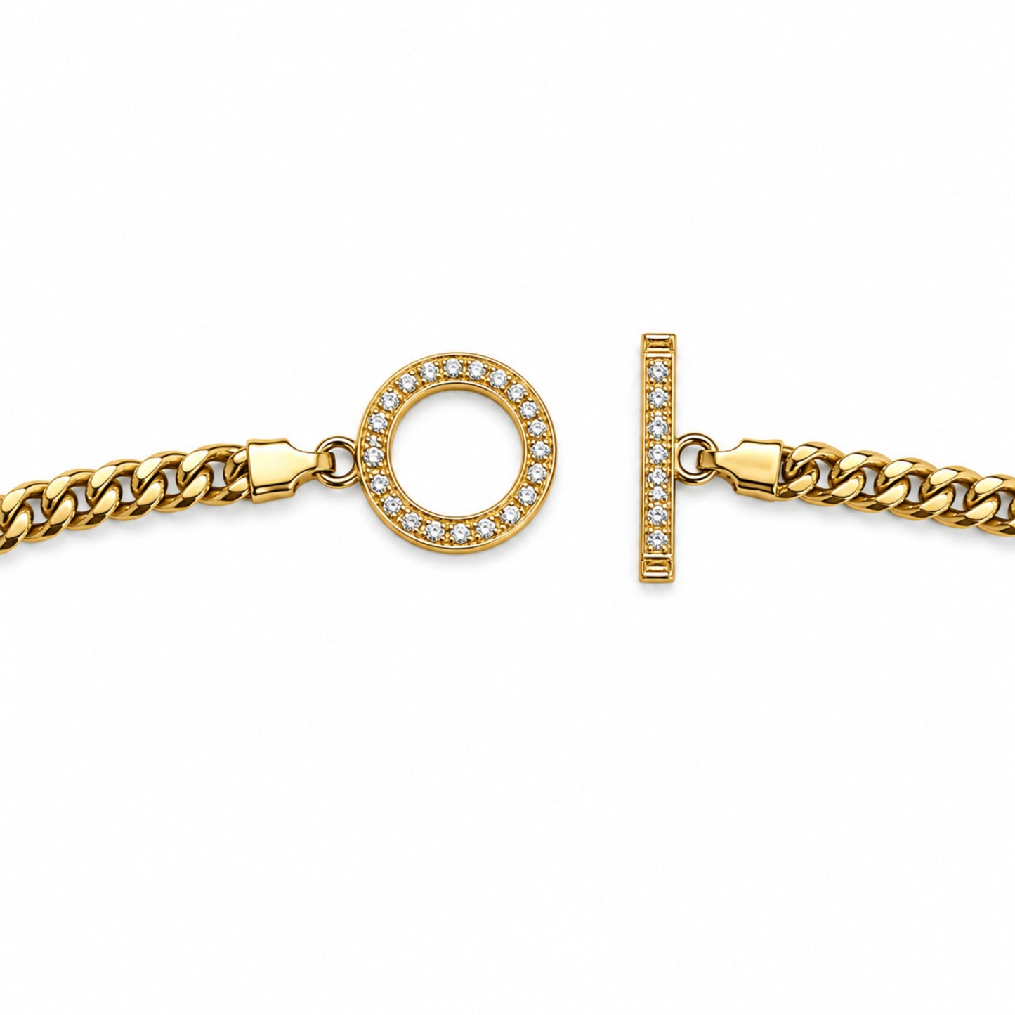 Collier triangle de diamants pendants