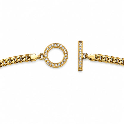 Collier triangle de diamants pendants