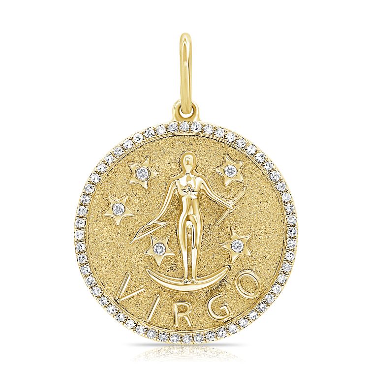 Zodiac Diamond Pavé Necklace