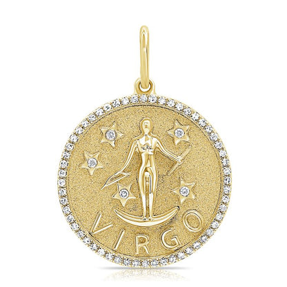 Zodiac Diamond Pavé Necklace