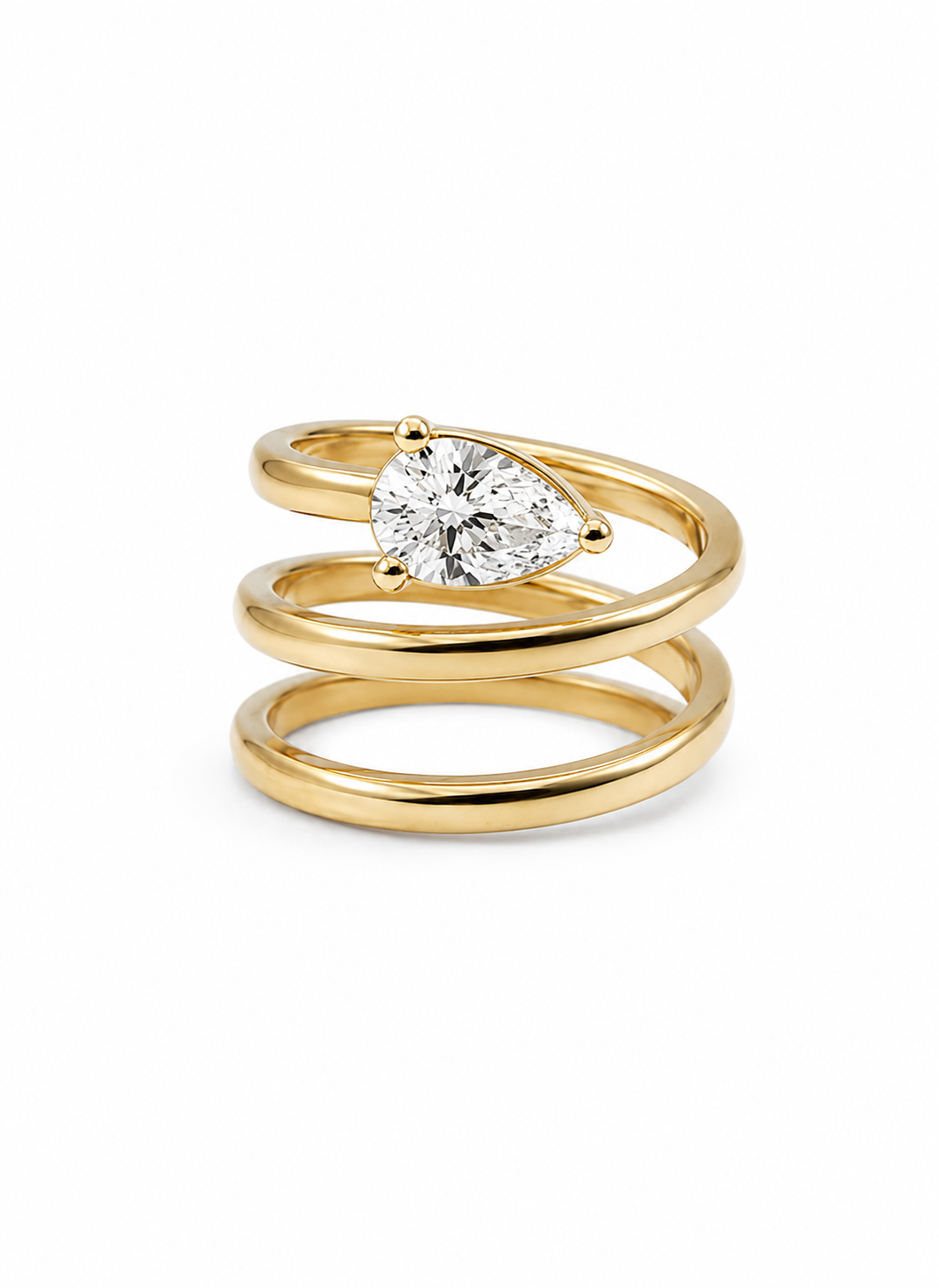 Bague papillon diamant pavé