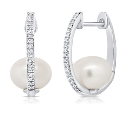 pearl-charm-diamond-huggies-14k