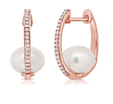 pearl-charm-diamond-huggies-14k