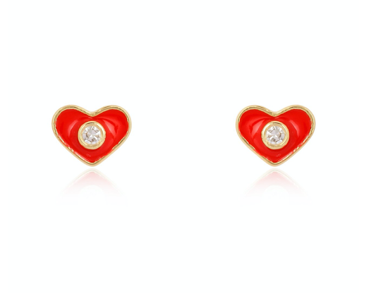 heart-red-enamel-studs-14k