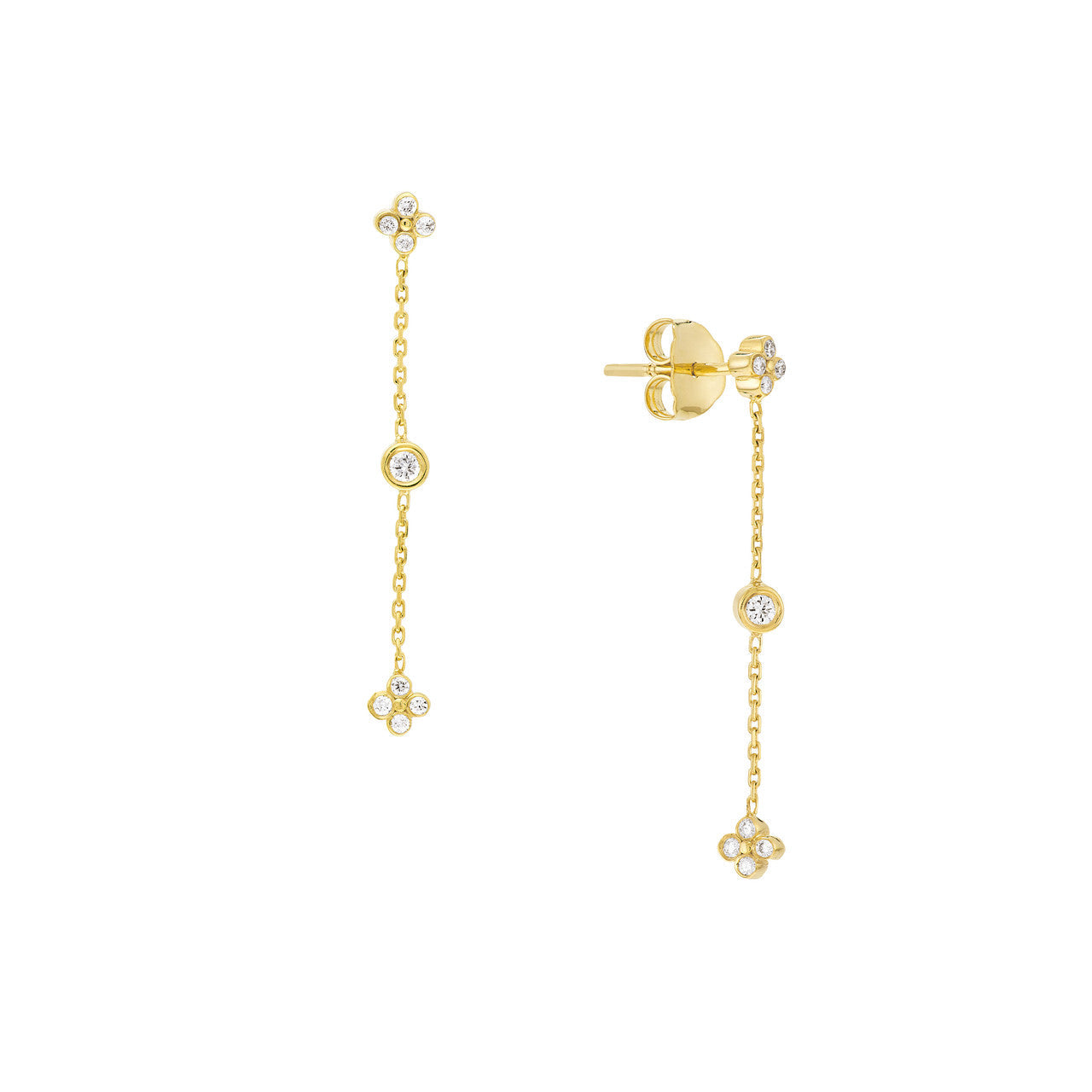diamond-bezel-cluster-dangle-earrings-14k